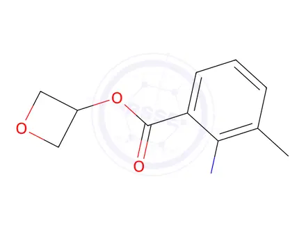 Chemical structure of Benzoic acid, 2-amino-3-methyl-, 3-oxetanyl ester (9CI)