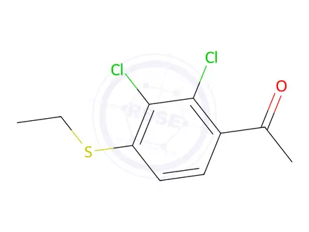 Chemical structure of 1-(2,3-Dichloro-4-(ethylthio)phenyl)ethanone
