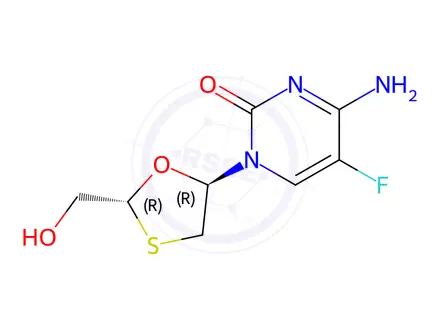 Chemical structure of 5-epi Emtricitabine