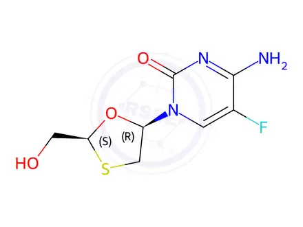 Chemical structure of Emtricitabine Enantiomer