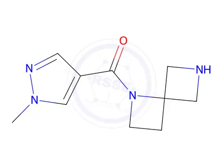 Chemical structure of (1-Methyl-1H-pyrazol-4-yl)(1,6-diazaspiro[3.3]heptan-1-yl)methanone