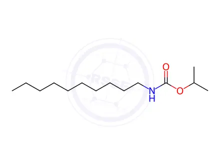 Chemical structure of propan-2-yl N-decylcarbamate