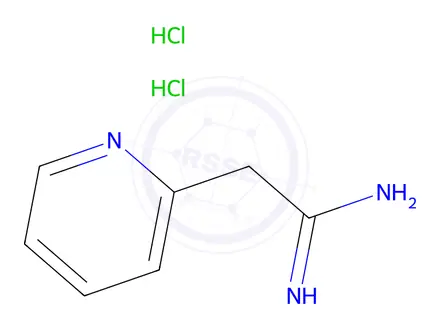 Chemical structure of 2-pyridin-2-ylethanimidamide dihydrochloride