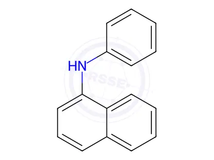Chemical structure of N-phenyl-1-naphthylamine