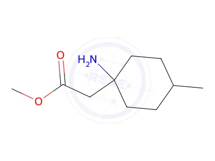 Chemical structure of Methyl 2-(1-amino-4-methylcyclohexyl)acetate