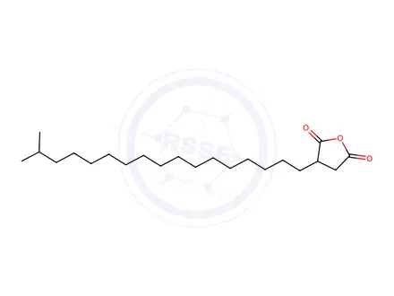 Chemical structure of Isooctadecylsuccinic Anhydride (mixture of branched chain isomers)