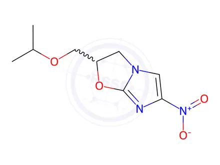 Chemical structure of 2-(Isopropoxymethyl)-6-nitro-2,3-dihydroimidazo[2,1-b]oxazole