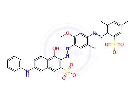 Chemical structure of Direct violet 51