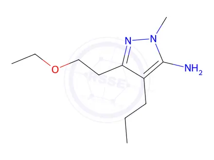 Chemical structure of 3-(2-Ethoxyethyl)-1-methyl-4-propyl-1h-pyrazol-5-amine