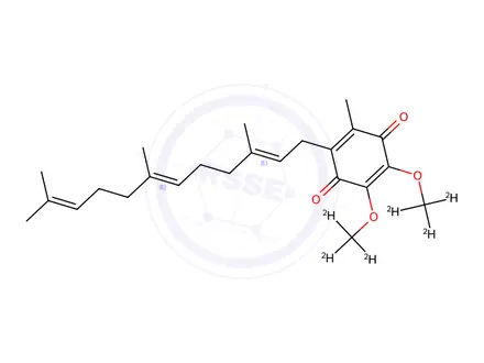 Chemical structure of Coenzyme Q10-d6