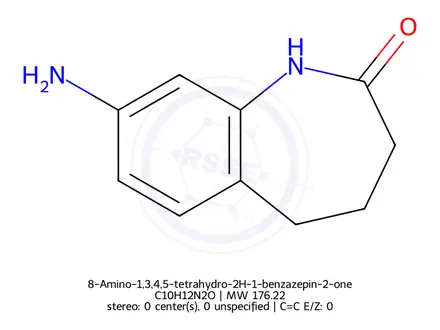 Chemical structure of 8-Amino-1,3,4,5-tetrahydro-2H-1-benzazepin-2-one