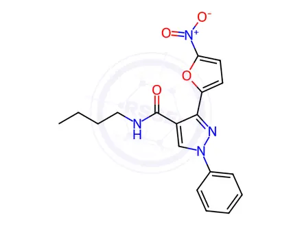 Chemical structure of N-Butyl-3-(5-nitrofuran-2-yl)-1-phenyl-1H-pyrazole-4-carboxamide