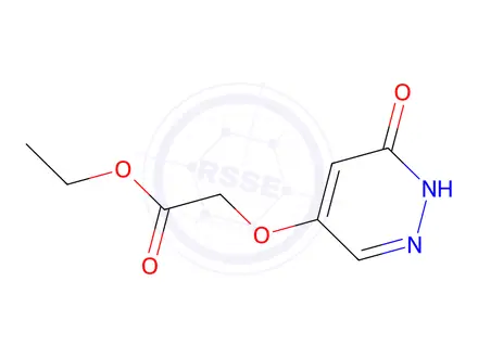Chemical structure of Ethyl 2-((6-oxo-1,6-dihydropyridazin-4-yl)oxy)acetate