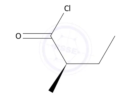 Chemical structure of (R)-2-Methylbutanoyl Chloride