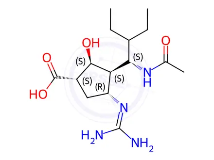 Chemical structure of Peramivir