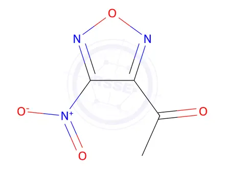 Chemical structure of 1-(4-nitro-1,2,5-oxadiazol-3-yl)ethanone