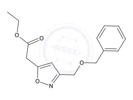Chemical structure of Ethyl 2-(3-((benzyloxy)methyl)isoxazol-5-yl)acetate
