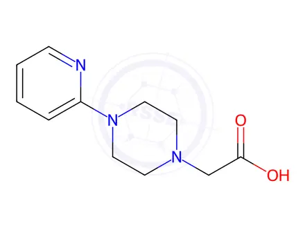 Chemical structure of 2-(4-(Pyridin-2-yl)piperazin-1-yl)acetic acid