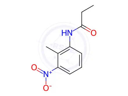 Chemical structure of N-(2-methyl-3-nitrophenyl)propionamide