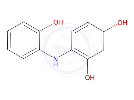 Chemical structure of 4-((2-Hydroxyphenyl)amino)benzene-1,3-diol