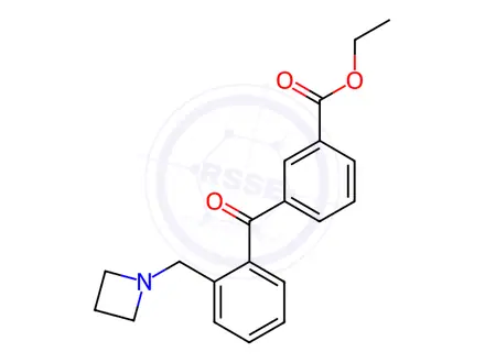 Chemical structure of 2-Azetidinomethyl-3-carboethoxybenzophenone