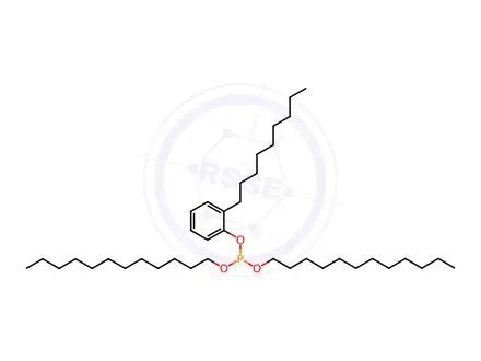 Chemical structure of didodecyl nonylphenyl phosphite