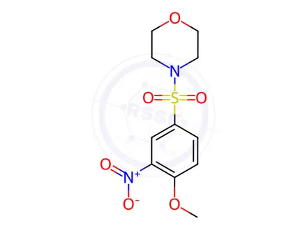 Chemical structure of 4-[(4-Methoxy-3-nitrobenzene)sulfonyl]morpholine