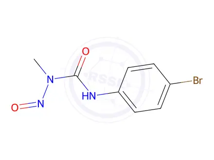 Chemical structure of 1-Methyl-1-nitroso-3-(p-bromophenyl)urea