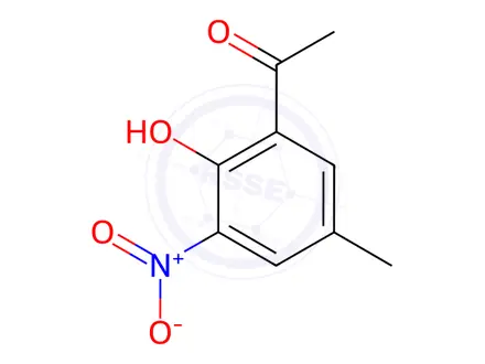 Chemical structure of 2'-Hydroxy-5'-methyl-3'-nitroacetophenone