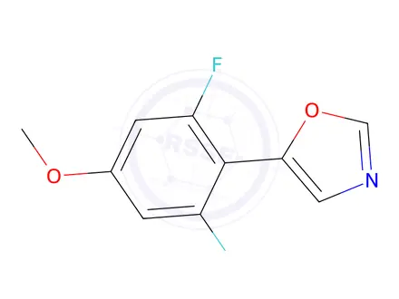 Chemical structure of 5-(2,6-Difluoro-4-methoxyphenyl)oxazole