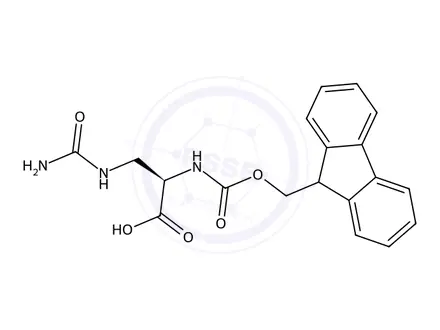 Chemical structure of Fmoc-D-Alb-OH