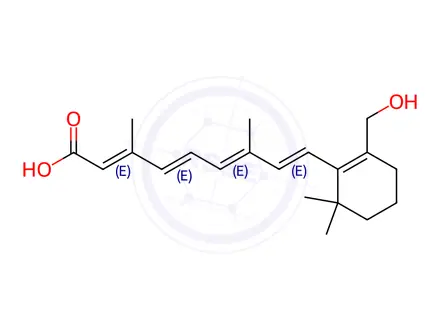 Chemical structure of all-trans-18-Hydroxy Retinoic Acid