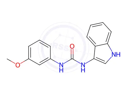 Chemical structure of 1-(1H-Indol-3-yl)-3-(3-methoxyphenyl)urea