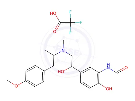 Chemical structure of Formoterol EP Impurity D (Trifluoroacetic Acid)