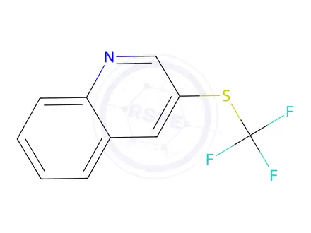 Chemical structure of 3-((Trifluoromethyl)thio)quinoline