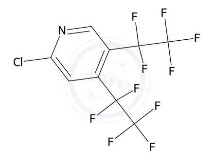 Chemical structure of 2-Chloro-4,5-bis(1,1,2,2,2-pentafluoroethyl)pyridine