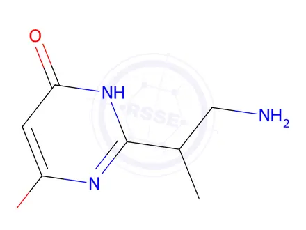 Chemical structure of 2-(1-Aminopropan-2-yl)-6-hydroxypyrimidin-4(3h)-one