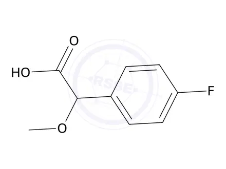 Chemical structure of 2-(4-Fluorophenyl)-2-methoxyacetic acid