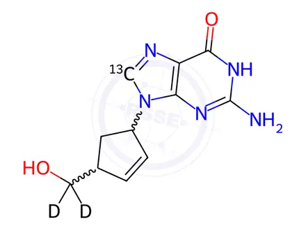 Chemical structure of Carbovir-13C,d2