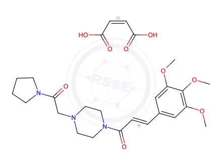 Chemical structure of Cinepazide Maleate