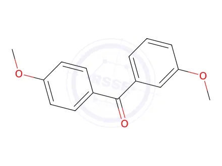 Chemical structure of (3-Methoxyphenyl)(4-methoxyphenyl)methanone