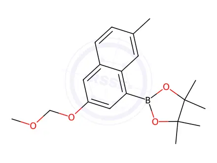 Chemical structure of 2-(3-(Methoxymethoxy)-7-methylnaphthalen-1-yl)-4,4,5,5-tetramethyl-1,3,2-dioxaborolane