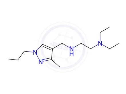 Chemical structure of N,N-diethyl-N'-[(3-methyl-1-propyl-1H-pyrazol-4-yl)methyl]ethane-1,2-diamine