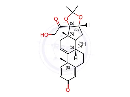 Chemical structure of Budesonide Impurity 195