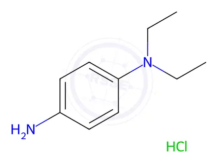 Chemical structure of N,N-Diethyl-1,4-phenylenediamine Dihydrochloride
