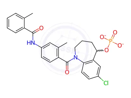 Chemical structure of Tolvaptan Impurity 44(Disodium salt)