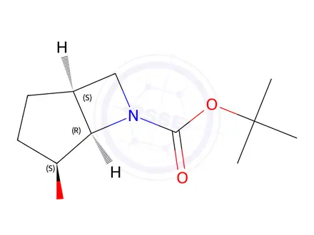 Chemical structure of endo-4-Hydroxy-6-aza-bicyclo[3.2.0]heptane-6-carboxylic acid tert-butyl ester