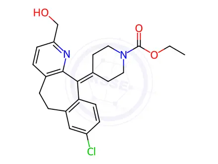 Chemical structure of 2-Hydroxymethyl Loratadine