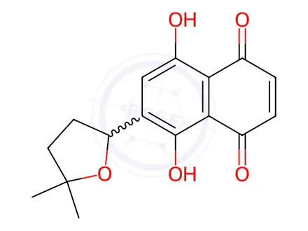 Chemical structure of Alkannin Impurity 4