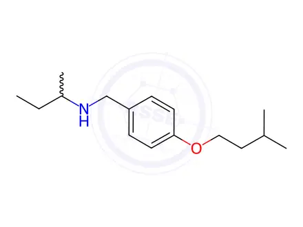 Chemical structure of N-[4-(Isopentyloxy)benzyl]-2-butanamine